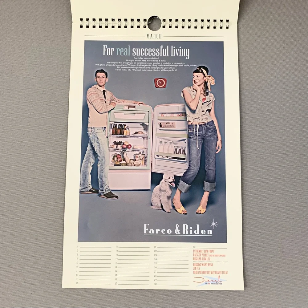 Retro diesel calendar rare